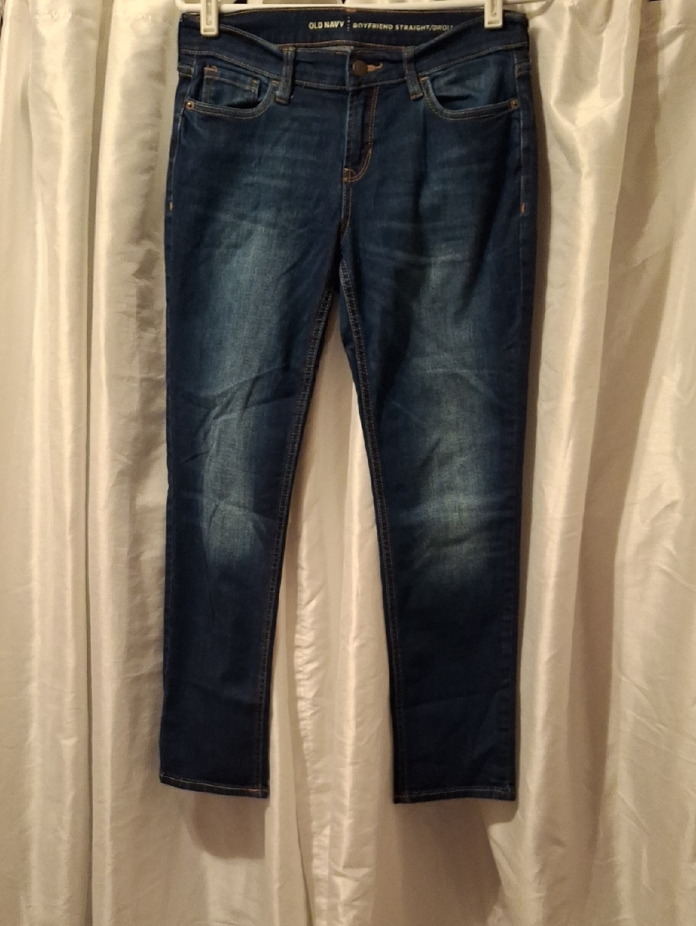 Old Navy Medium Dark Blue Boyfriend Straight Jeans